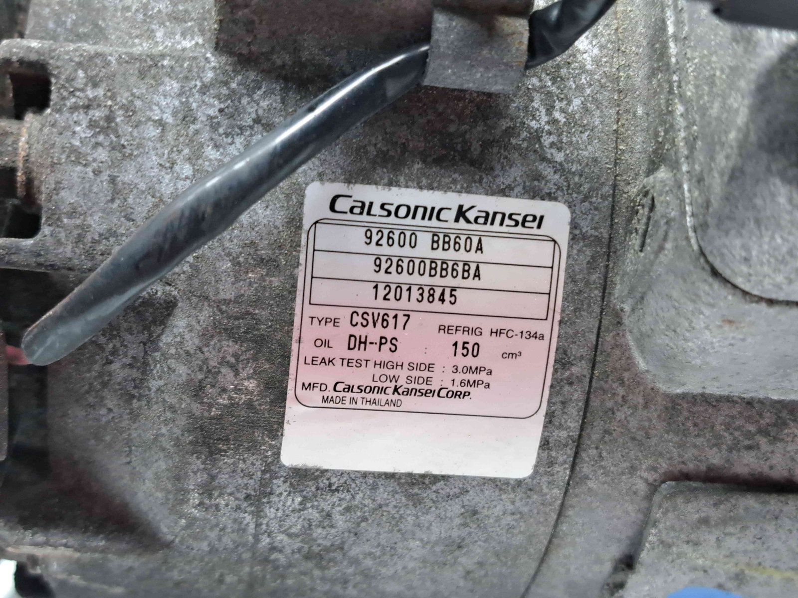 Compresor clima Nissan Qashqai [Fabr 2007-2014] Facelift 92600BB60A 2.0 DCI M9R 110KW / 150CP - imagine 2