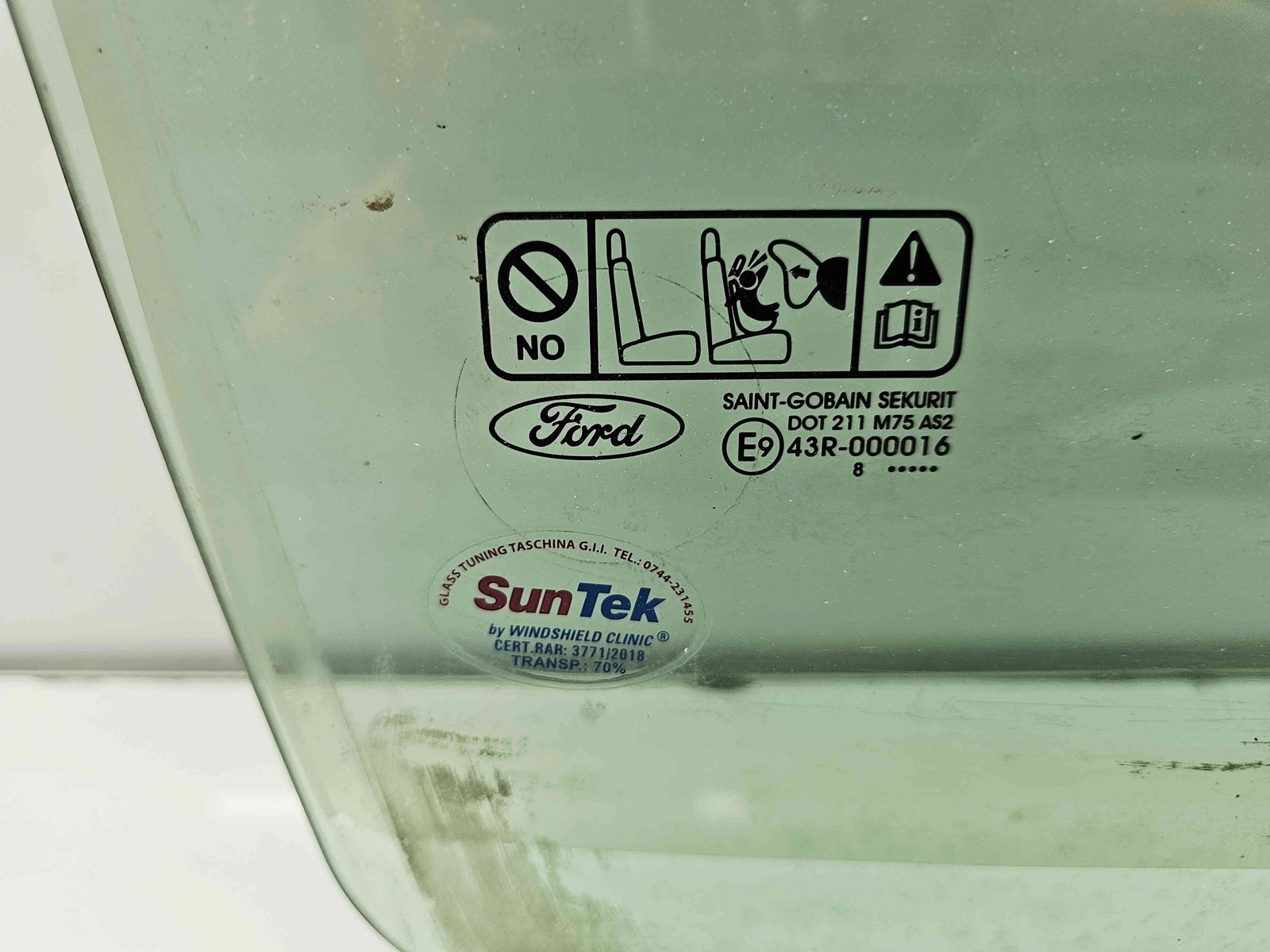 Geam usa dreapta fata Ford Focus 2 (DA) [Fabr 2004-2012] OEM - imagine 2