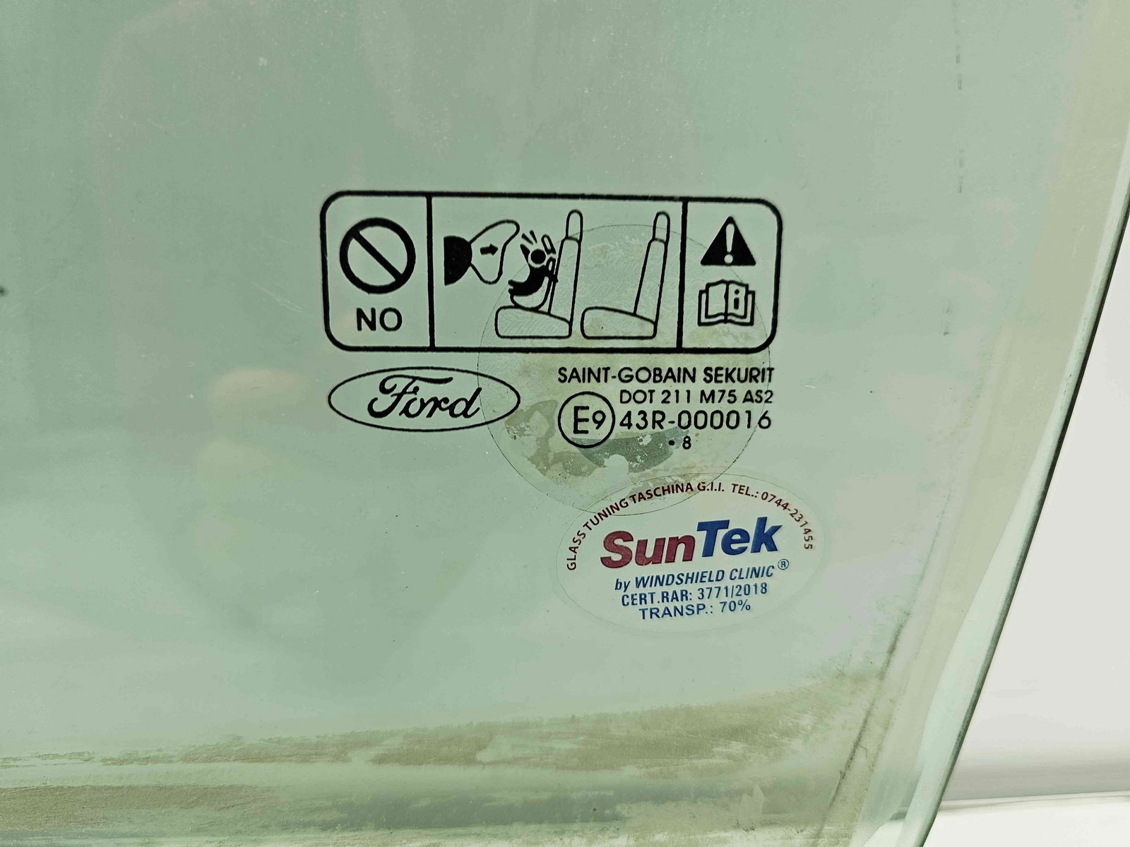 Geam usa stanga fata Ford Focus 2 (DA) [Fabr 2004-2012] OEM - imagine 2