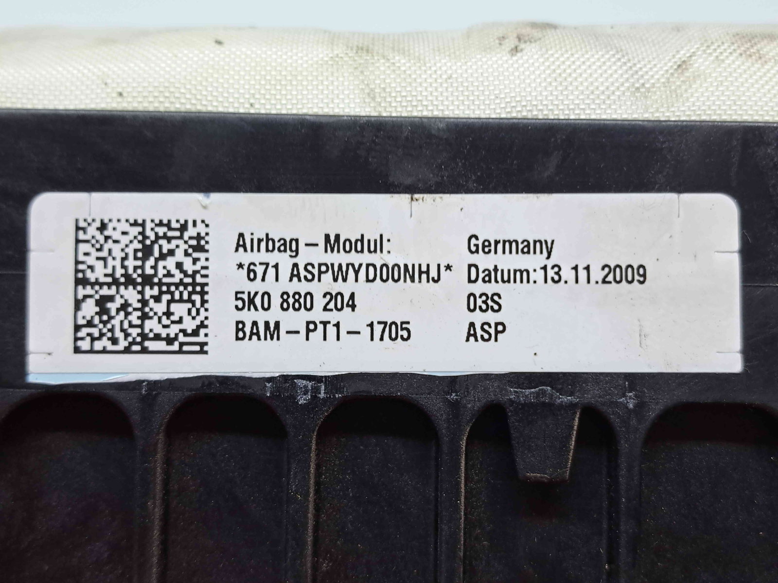 Airbag pasager Volkswagen Golf 6 (5K1) [Fabr 2009-2013] 5K0880204 - imagine 5