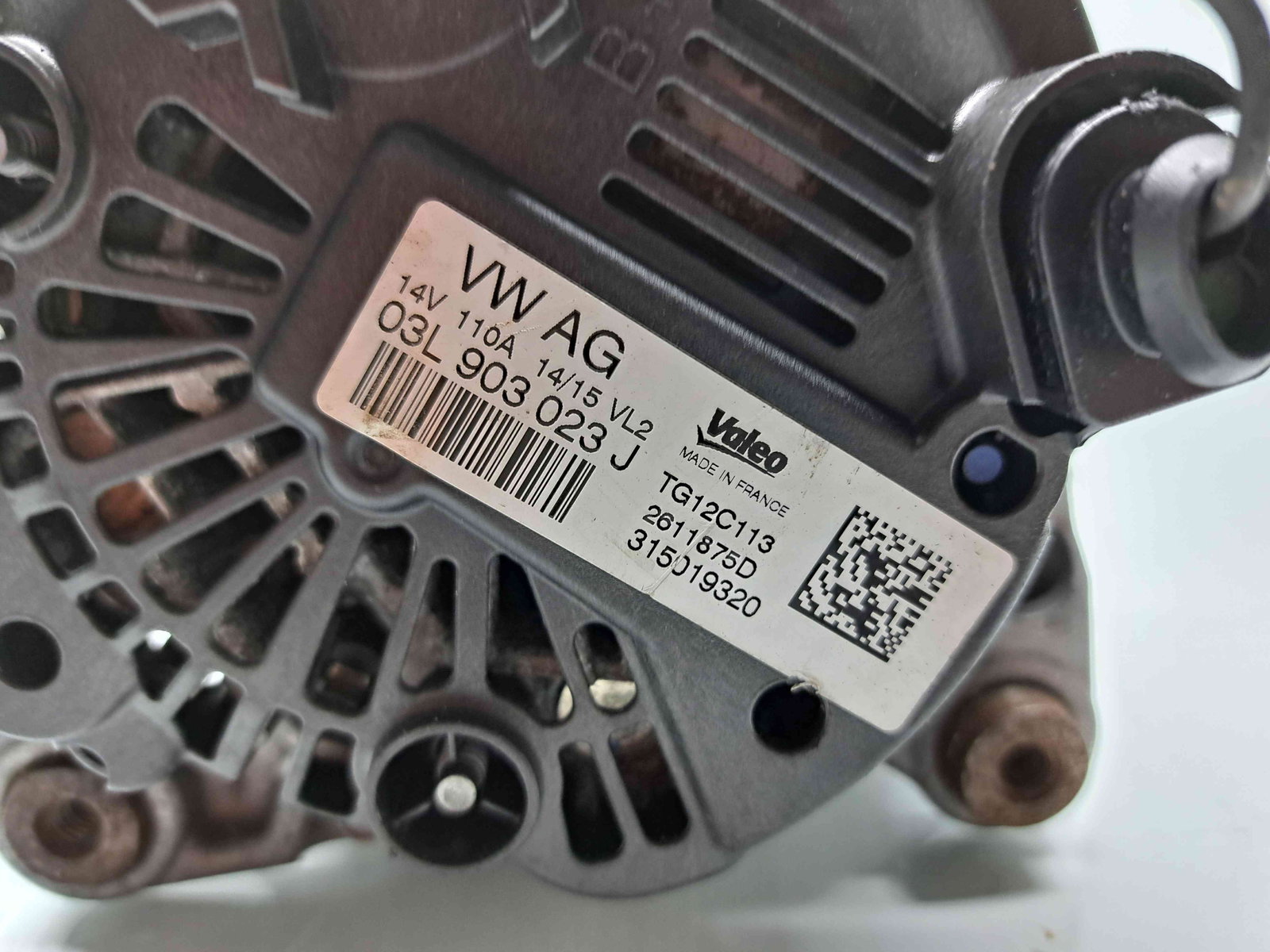 Alternator Audi TT (8J3) [Fabr 2006-2013] 03L903023J 2.0 TDI CFGB 125KW / 170CP - imagine 4