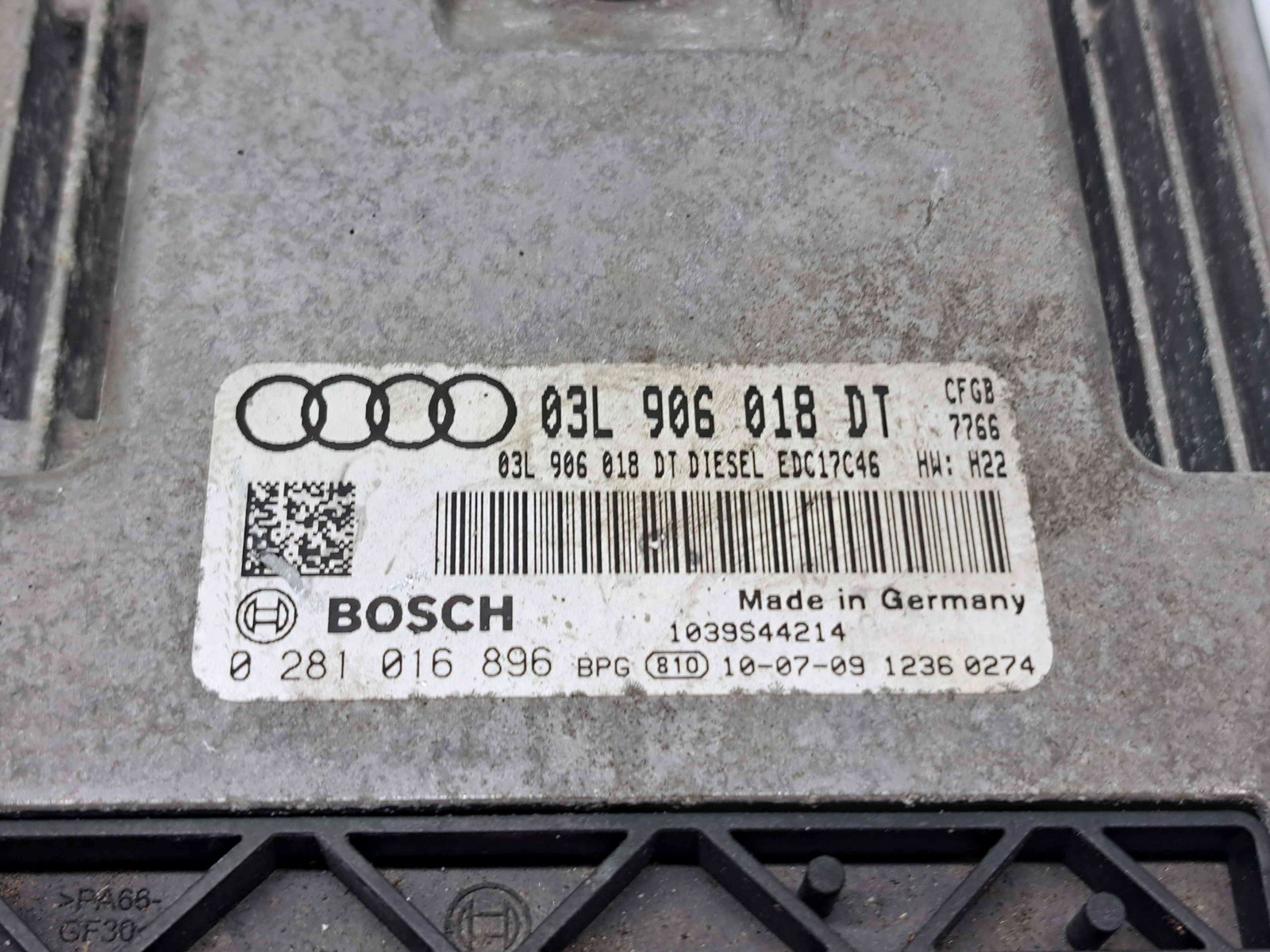 Calculator motor ECU Audi TT (8J3) [Fabr 2006-2013] 03L906018DT 2.0 TDI CFGB 125KW / 170CP - imagine 3