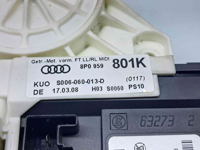 Motoras geam dreapta fata Audi A3 Sportback (8PA) [Fabr 2004-2013] 8P0959801K