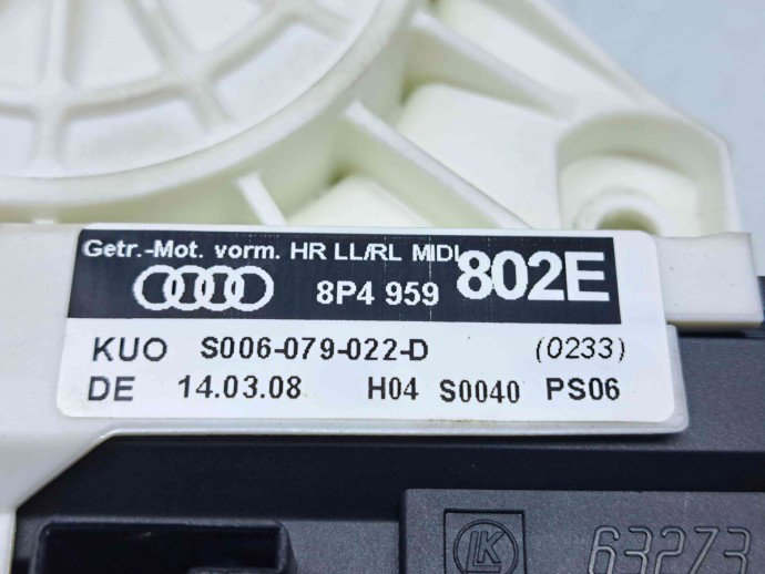 Motoras geam dreapta spate Audi A3 Sportback (8PA) [Fabr 2004-2013] 8P4959802E
