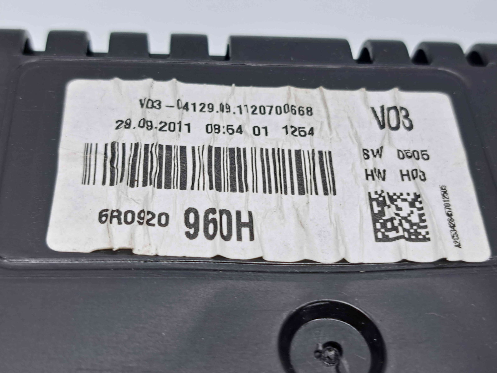 Ceas bord Volkswagen Polo (6R) [Fabr 2009-2016] 6R0920960H - imagine 4