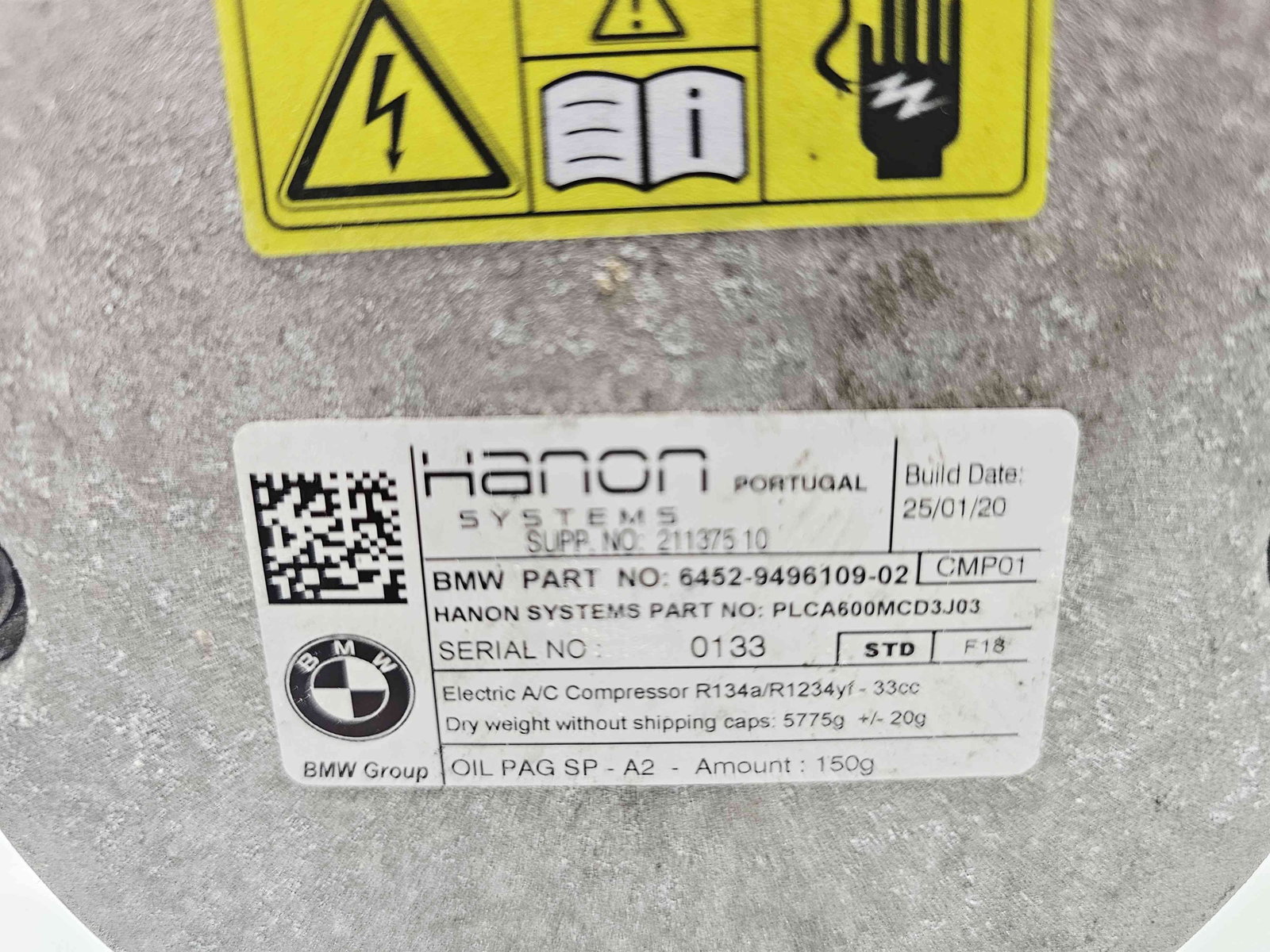 Compresor clima Bmw 3 Saloon (G20) [Fabr 2018-2025] 9496109 2.0 Benz B48X 158KW / 215CP - imagine 6