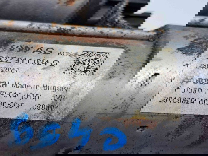  Electromotor 13 dinti Volkswagen Golf 7 (5G) [Fabr 2014-prezent] 02Z911024Q 1.4 TSI CPTA103KW / 140CP