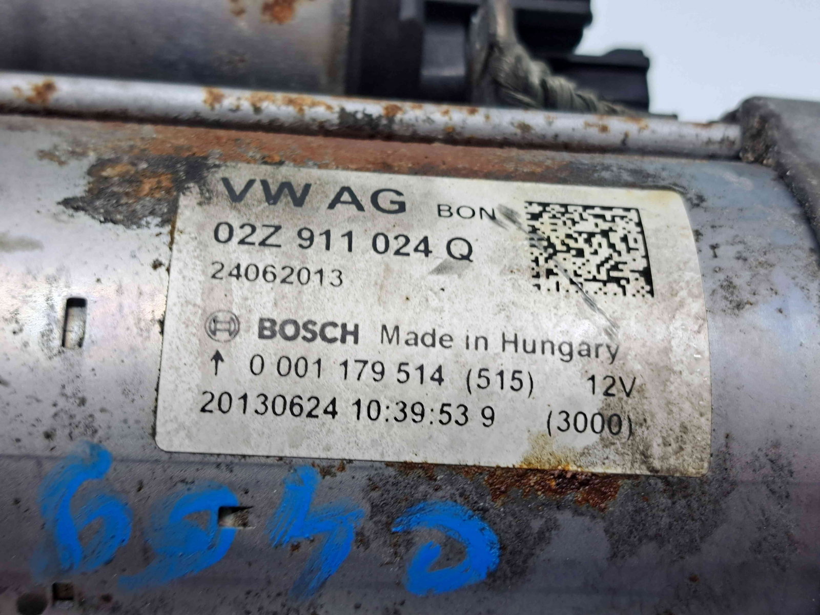 Electromotor 13 dinti Volkswagen Golf 7 (5G) [Fabr 2014-prezent] 02Z911024Q 1.4 TSI CPTA103KW / 140CP - imagine 2