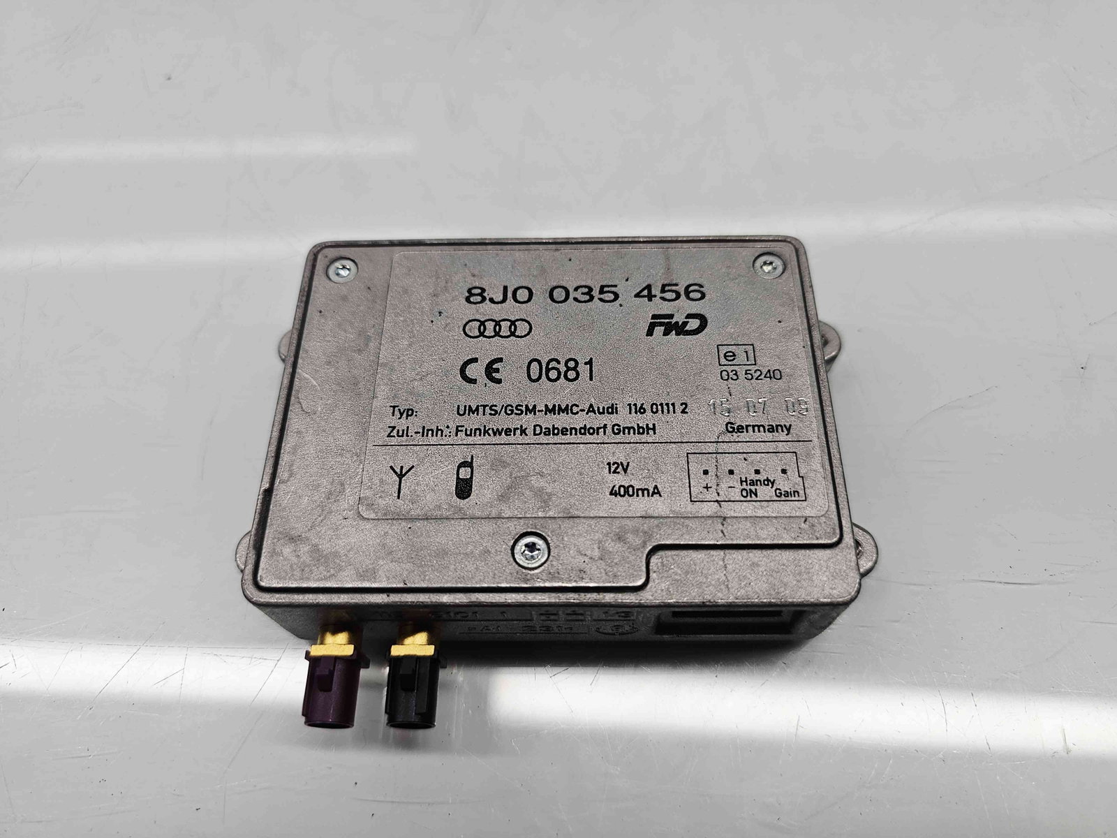 Modul confort Audi A4 (8K2, B8) [Fabr 2008-2015] 8J0035456