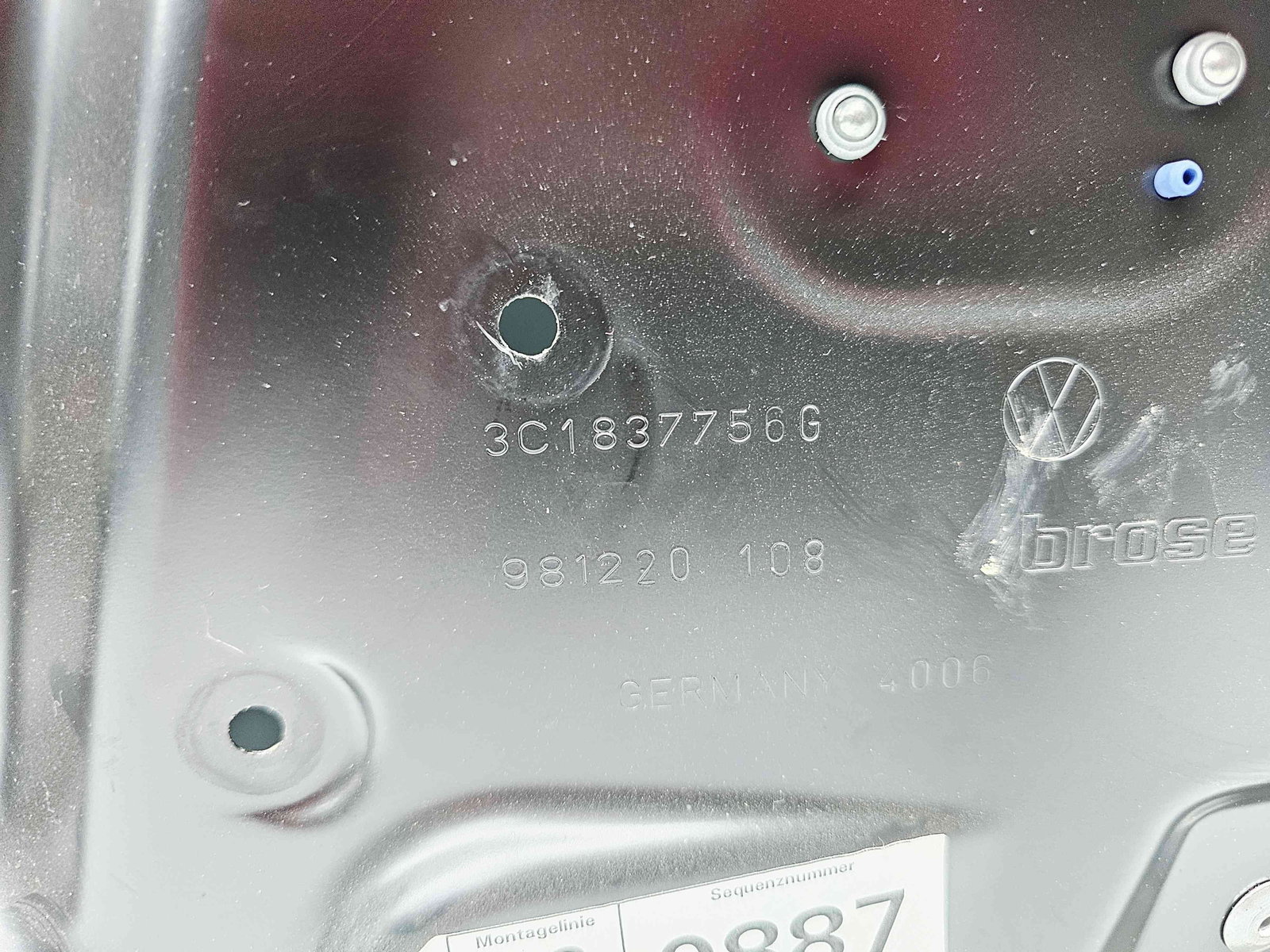 Macara electrica geam dreapta fata Volkswagen Passat B6 Variant (3C5) [Fabr 2005-2010] 3C1837756G - imagine 3