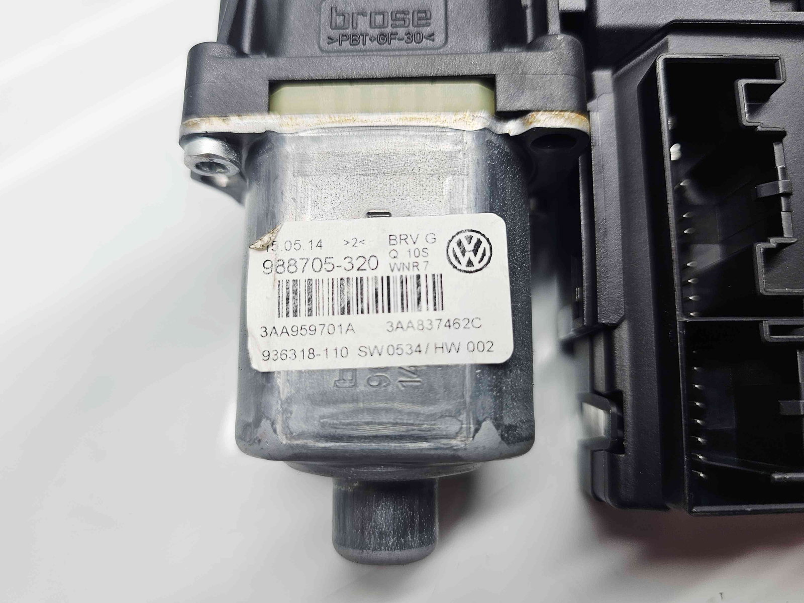 Motoras geam dreapta fata Volkswagen Passat B7 (362) [Fabr 2010-2014] 3AA837462C - imagine 4