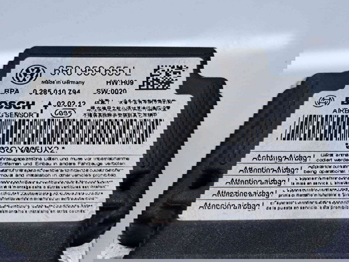 Calculator airbag Skoda Fabia 2 Combi (5J, 545) [Fabr 2007-2014] 6R0959655L 1.6 TDI CAYC 77KW / 105CP