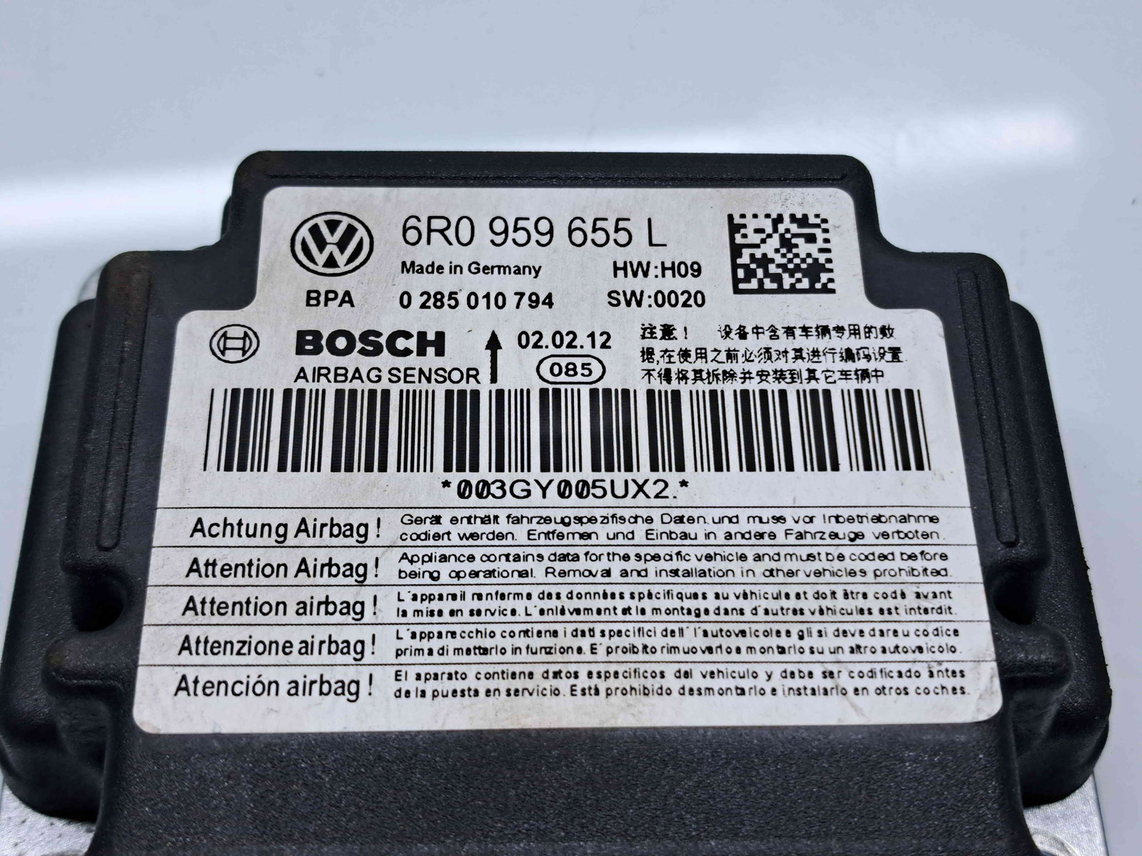 Calculator airbag Skoda Fabia 2 Combi (5J, 545) [Fabr 2007-2014] 6R0959655L 1.6 TDI CAYC 77KW / 105CP - imagine 4
