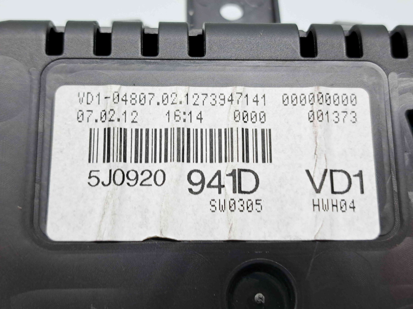 Ceas bord Skoda Fabia 2 Combi (5J, 545) [Fabr 2007-2014] 5J0920941D - imagine 5