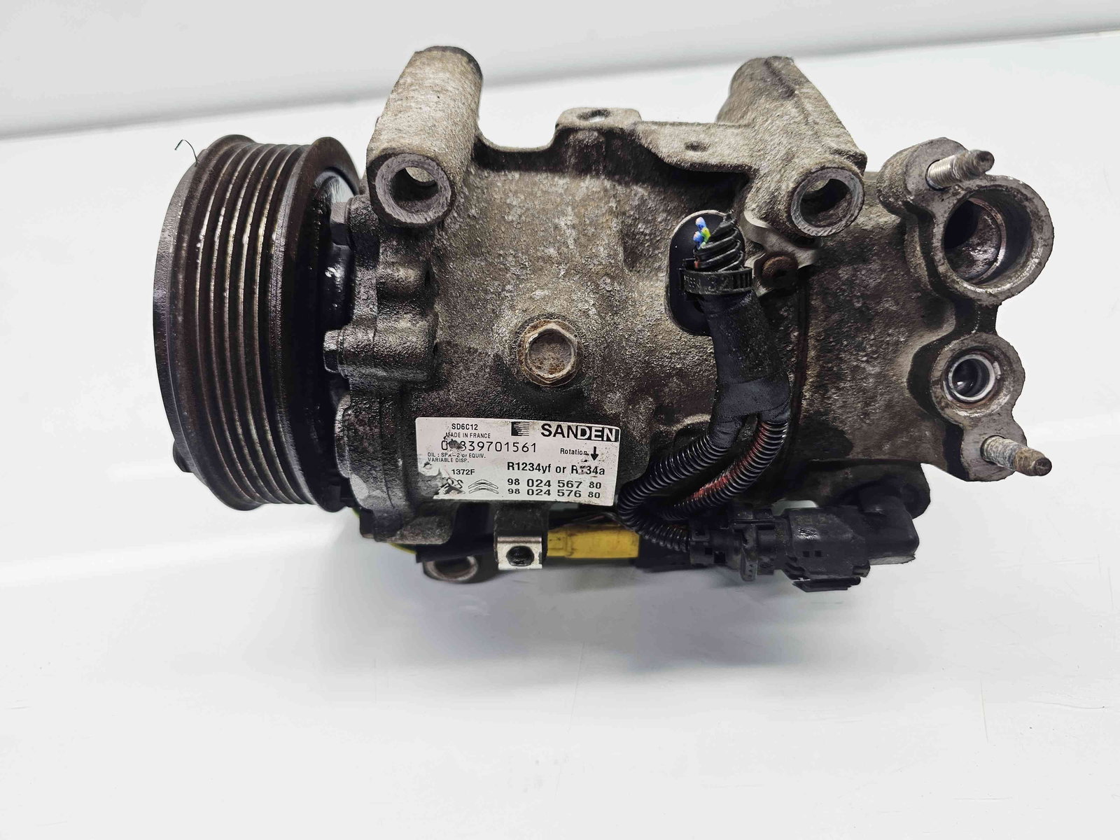 Compresor clima Citroen C4 Cactus [Fabr 2014-2017] 9802456780 1.6 HDI DV6FD 73KW / 100CP - imagine 6