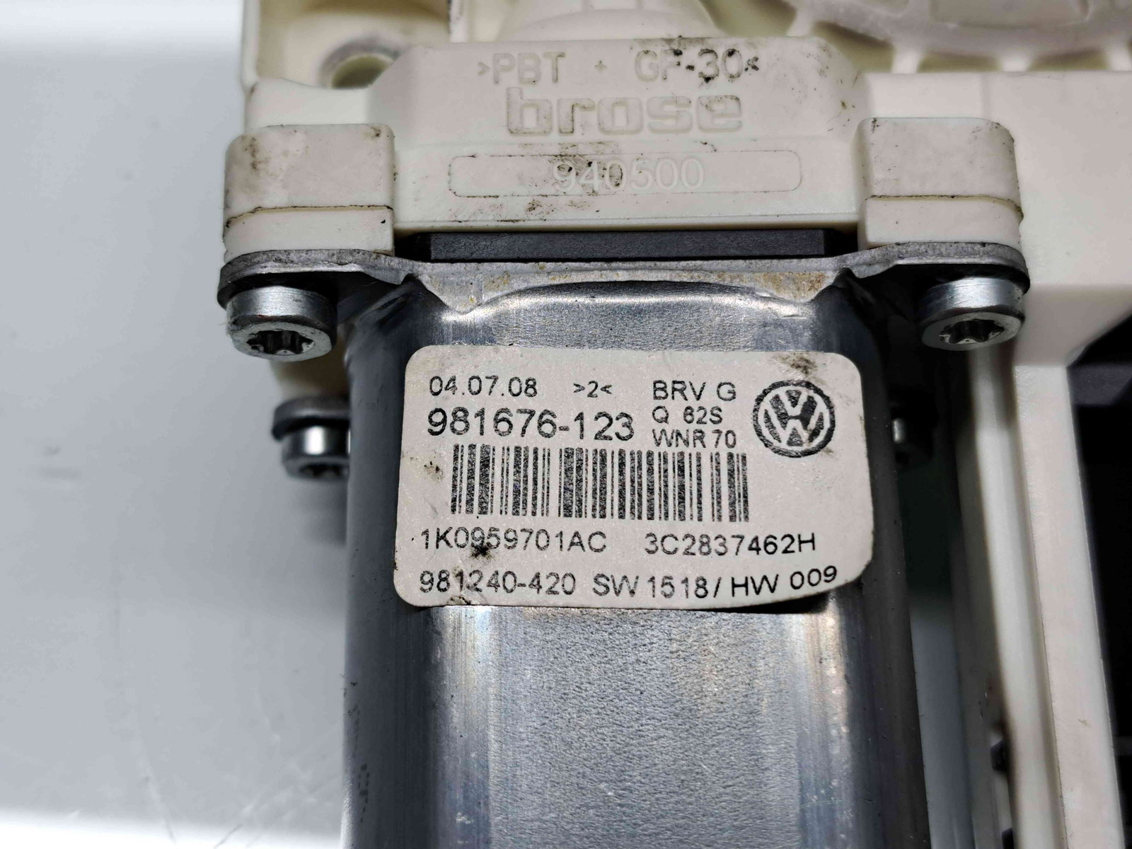 Motoras geam dreapta fata Volkswagen Passat B6 (3C2) [Fabr 2005-2010] 1K0959793N / 3C2837462H - imagine 4