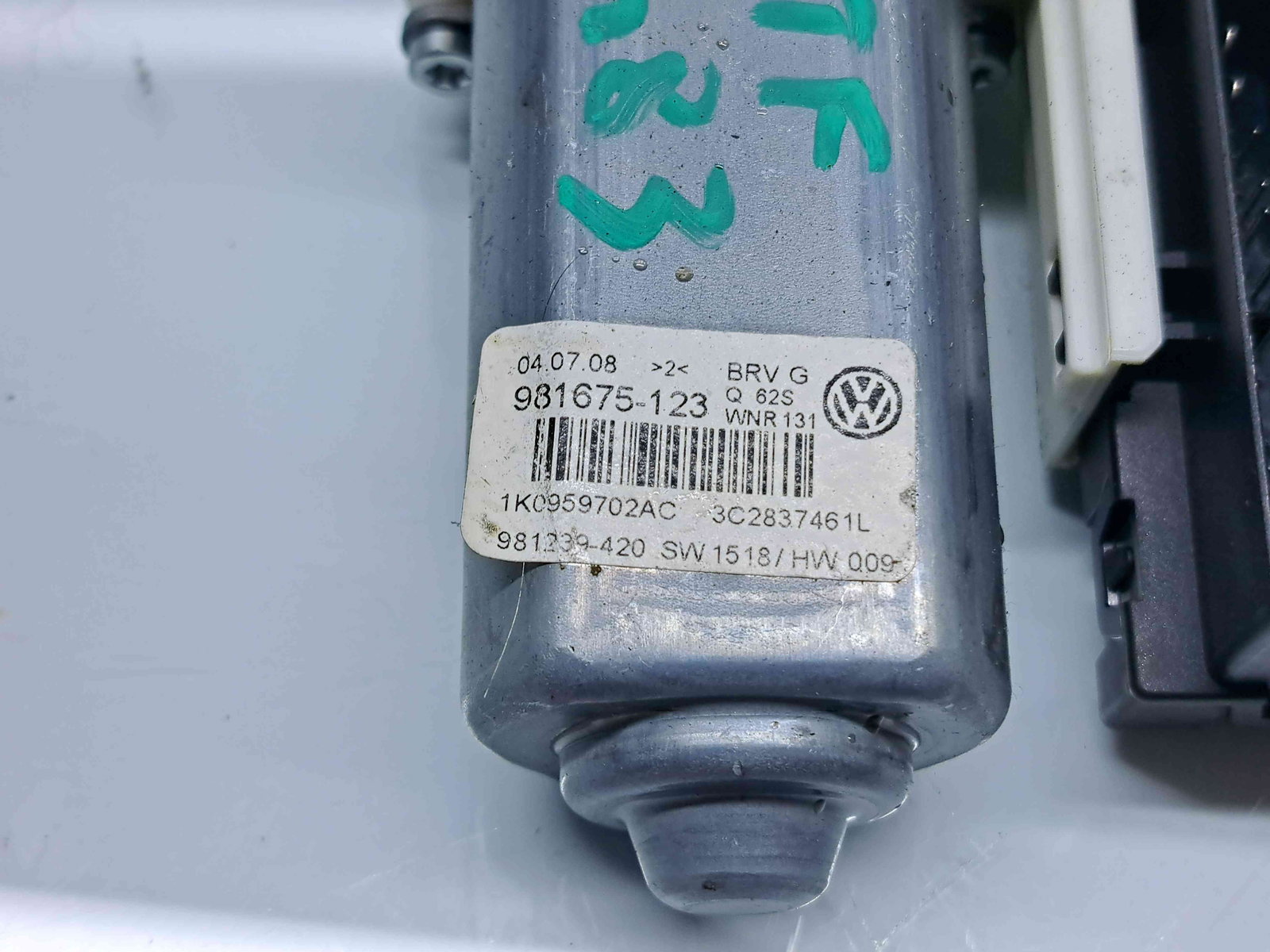 Motoras geam stanga fata Volkswagen Passat B6 (3C2) [Fabr 2005-2010] 1K0959792N / 3C2837461L - imagine 4
