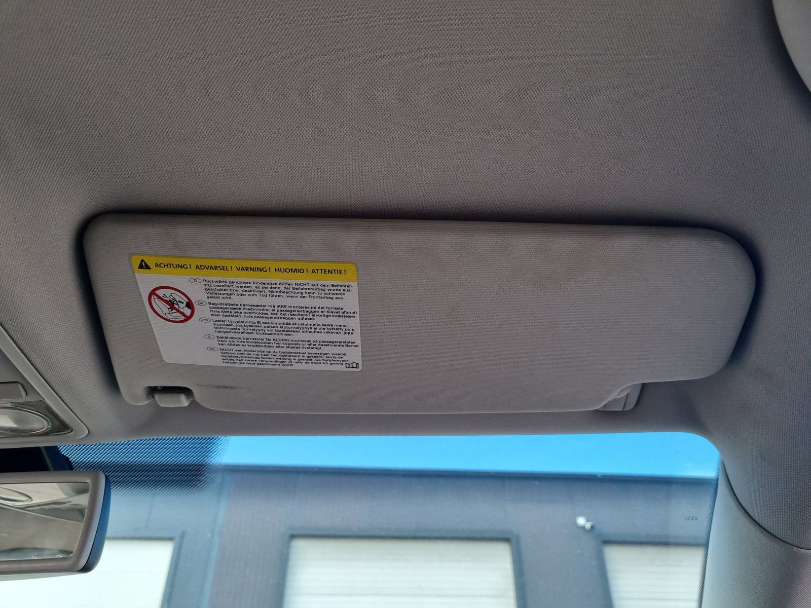 Parasolar dreapta Volkswagen Passat B6 Variant (3C5) [Fabr 2005-2010] OEM - imagine 1