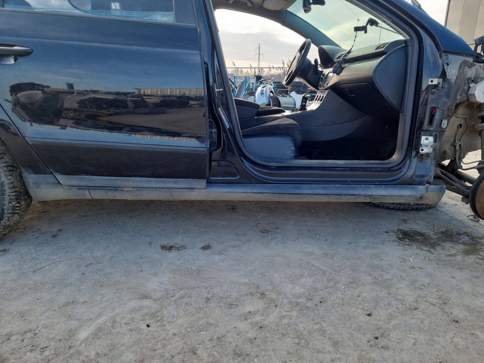 Prag lateral dreapta Volkswagen Passat B6 Variant (3C5) [Fabr 2005-2010] OEM - imagine 1