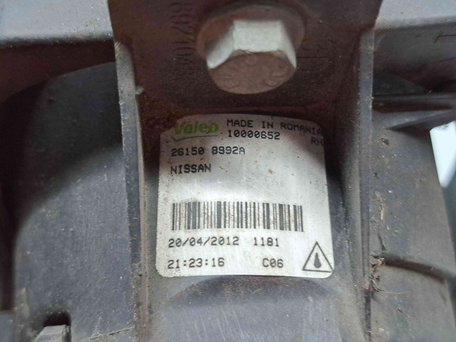 Proiector ceata dreapta Nissan Qashqai [Fabr 2007-2014] Facelift 261508992A - imagine 4