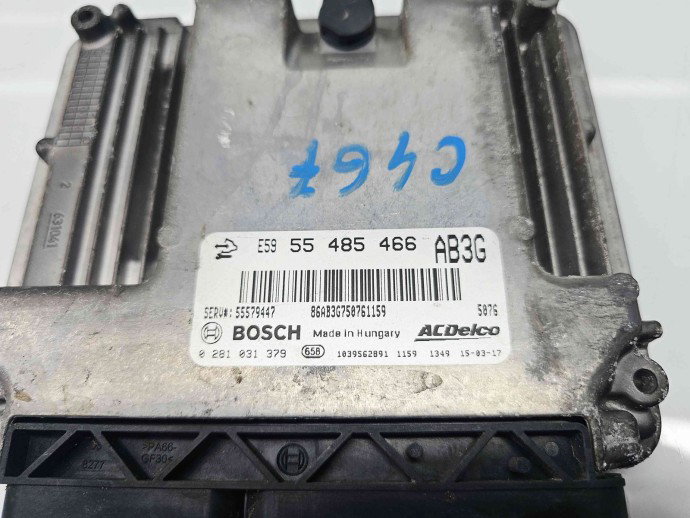 Calculator motor ECU  Opel Astra J [Fabr 2009-2015] 55485466 2.0 CDTI A20DT 121KW / 165CP