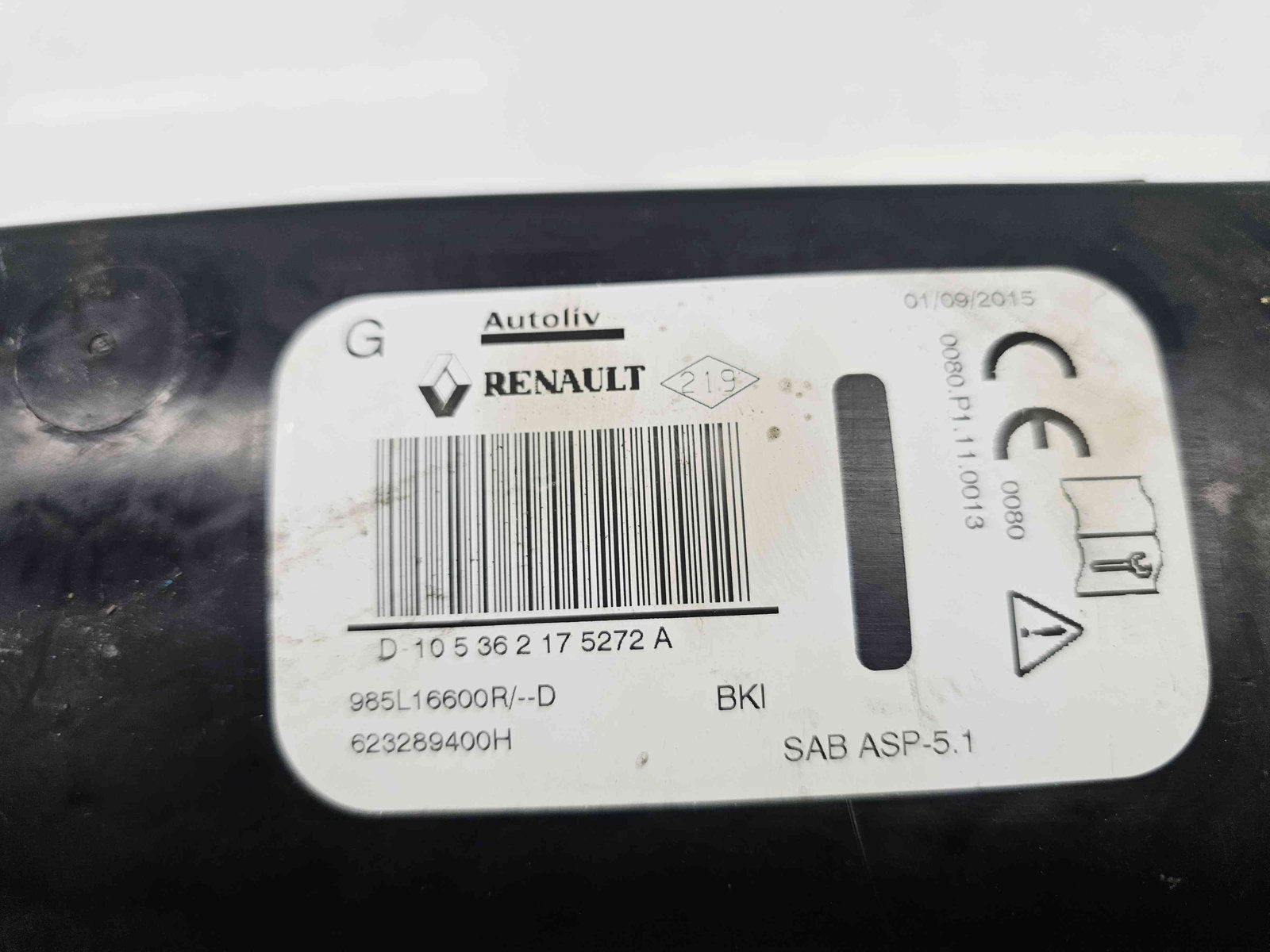 Airbag lateral stanga Renault Megane 3 [Fabr 2008-2015] Facelift 985L16600R - imagine 2