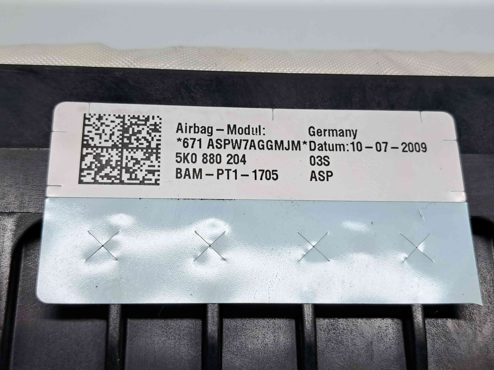 Airbag pasager Volkswagen Golf 6 (5K1) GTD [Fabr 2009-2013] 5K0880204 - imagine 5