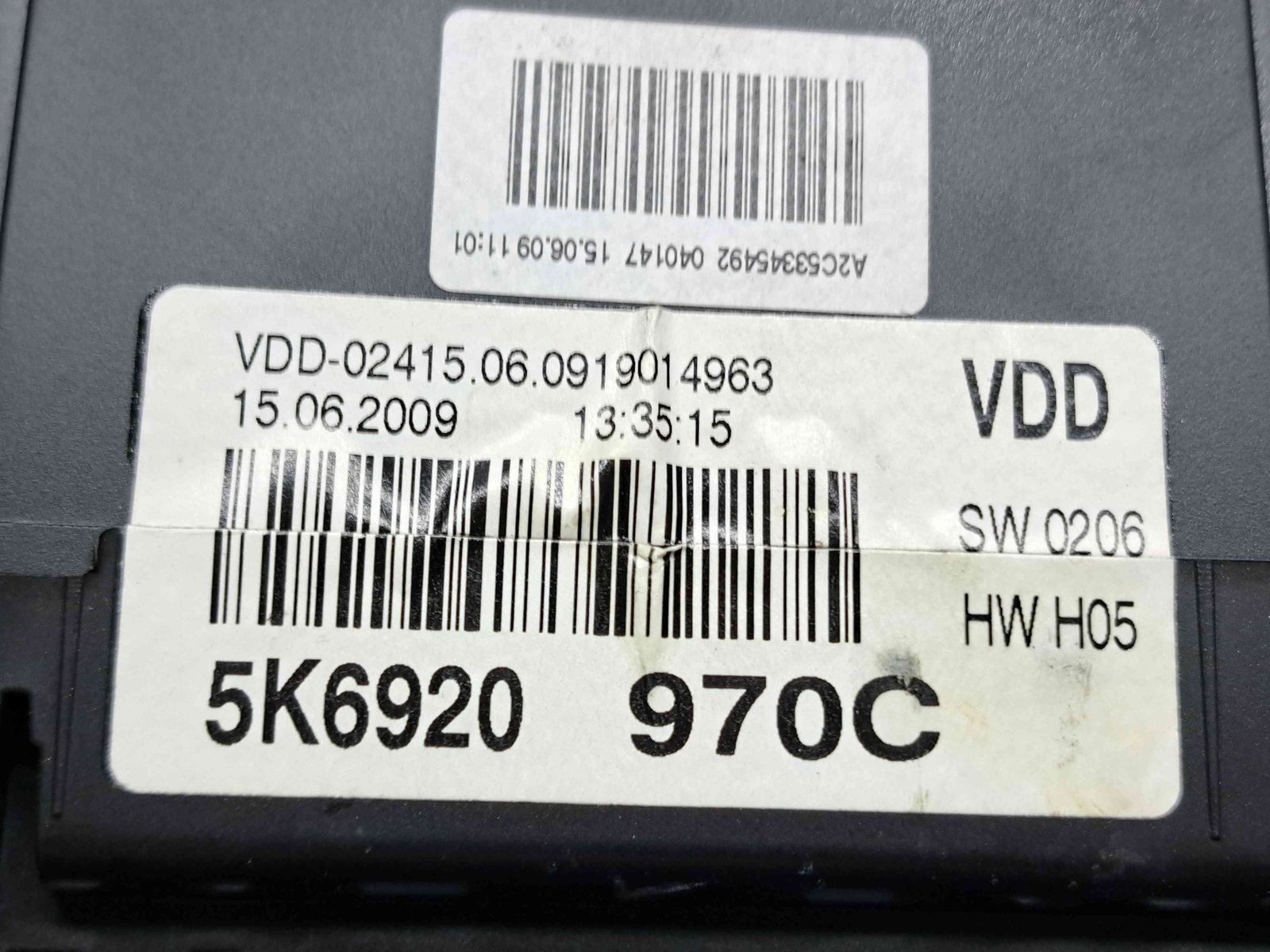 Ceas bord Volkswagen Golf 6 (5K1) GTD [Fabr 2009-2013] 5K6920970C - imagine 5