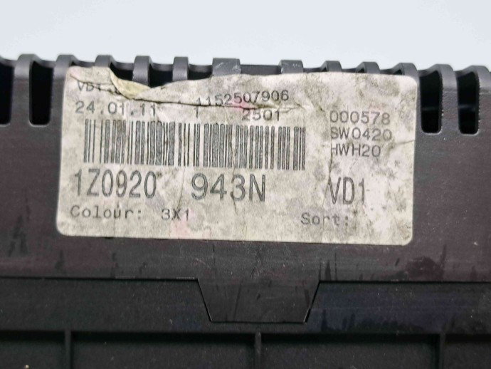  Ceas bord Skoda Octavia 2 Combi (1Z5) [Fabr 2004-2013] Facelift 1Z0920943N