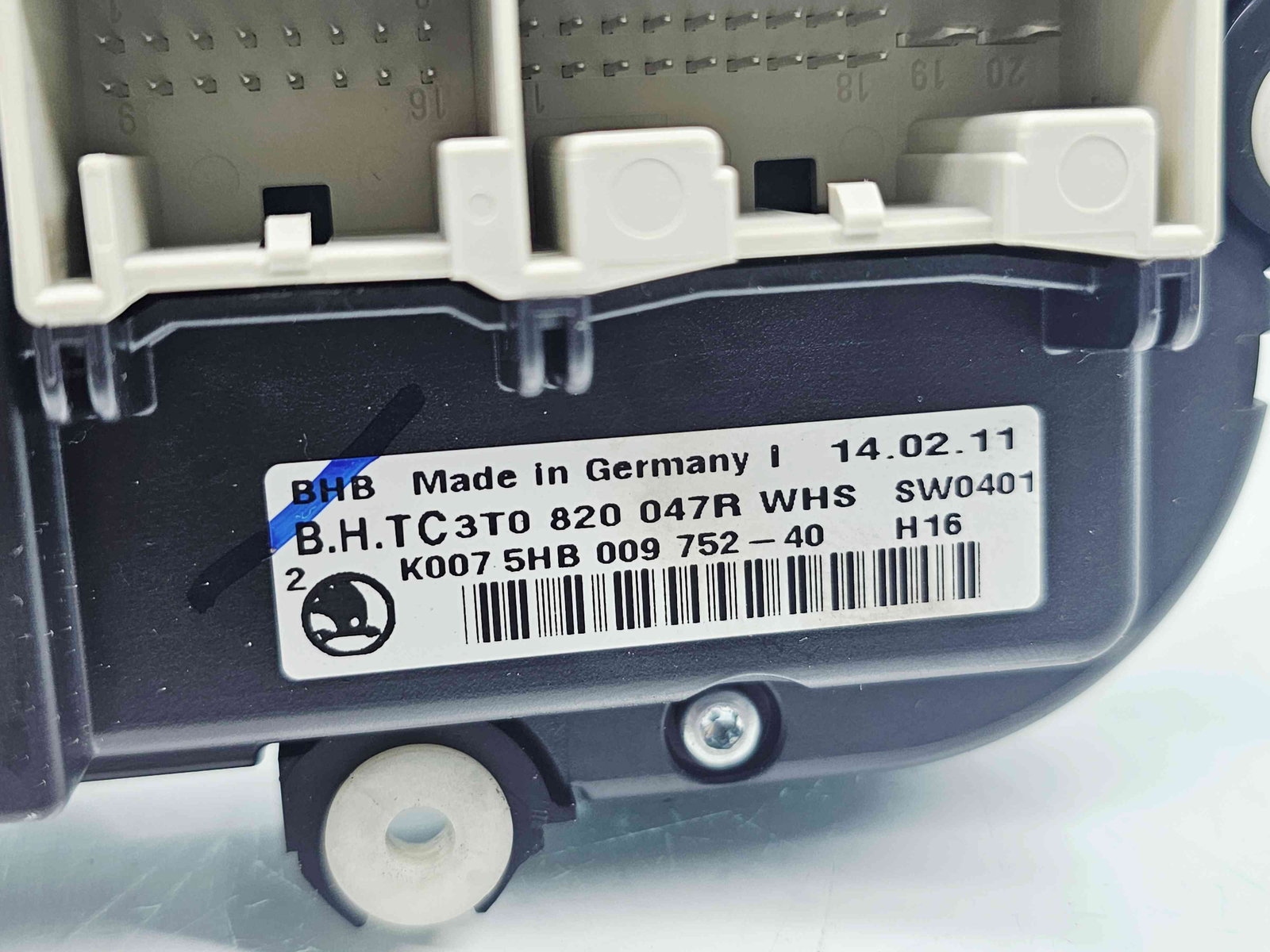 Panou comanda clima Skoda Octavia 2 Combi (1Z5) [Fabr 2004-2013] Facelift 3T0820047R - imagine 4