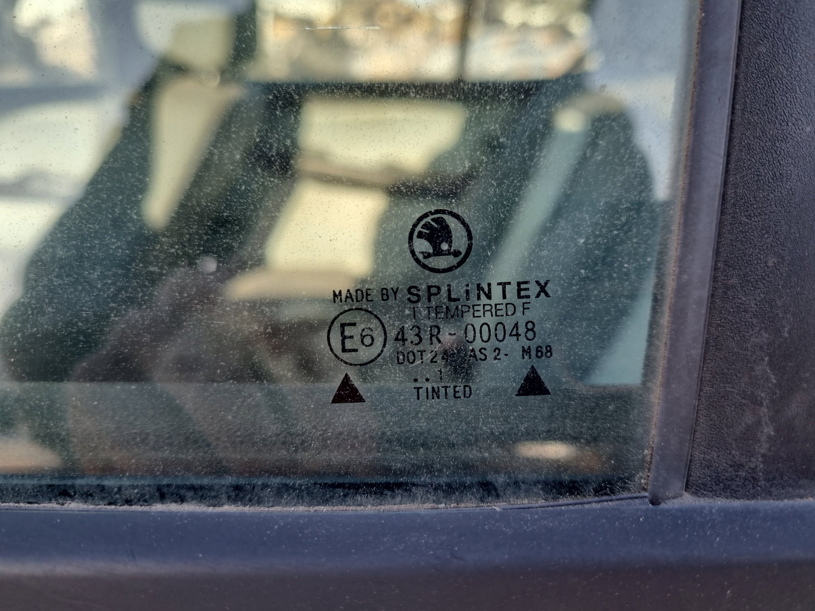 Geam usa stanga spate Skoda Fabia 1 (6Y2) [Fabr 1999-2008] OEM - imagine 2