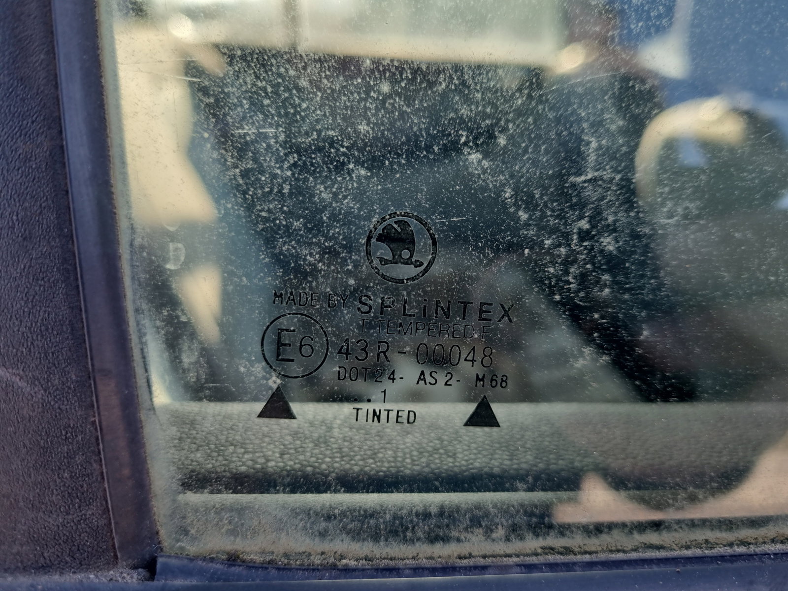 Geam usa dreapta spate Skoda Fabia 1 (6Y2) [Fabr 1999-2008] OEM - imagine 2