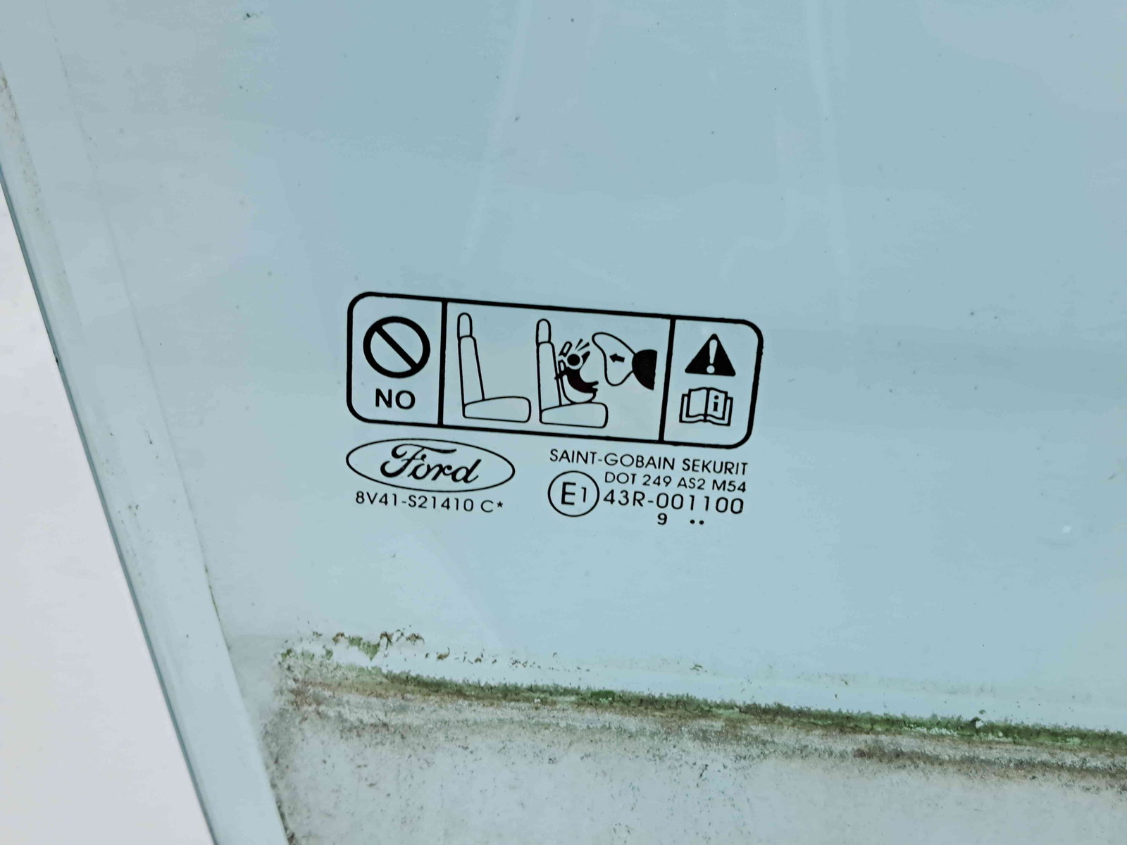 Geam usa dreapta fata Ford Kuga I [Fabr 2008-2012] OEM - imagine 2