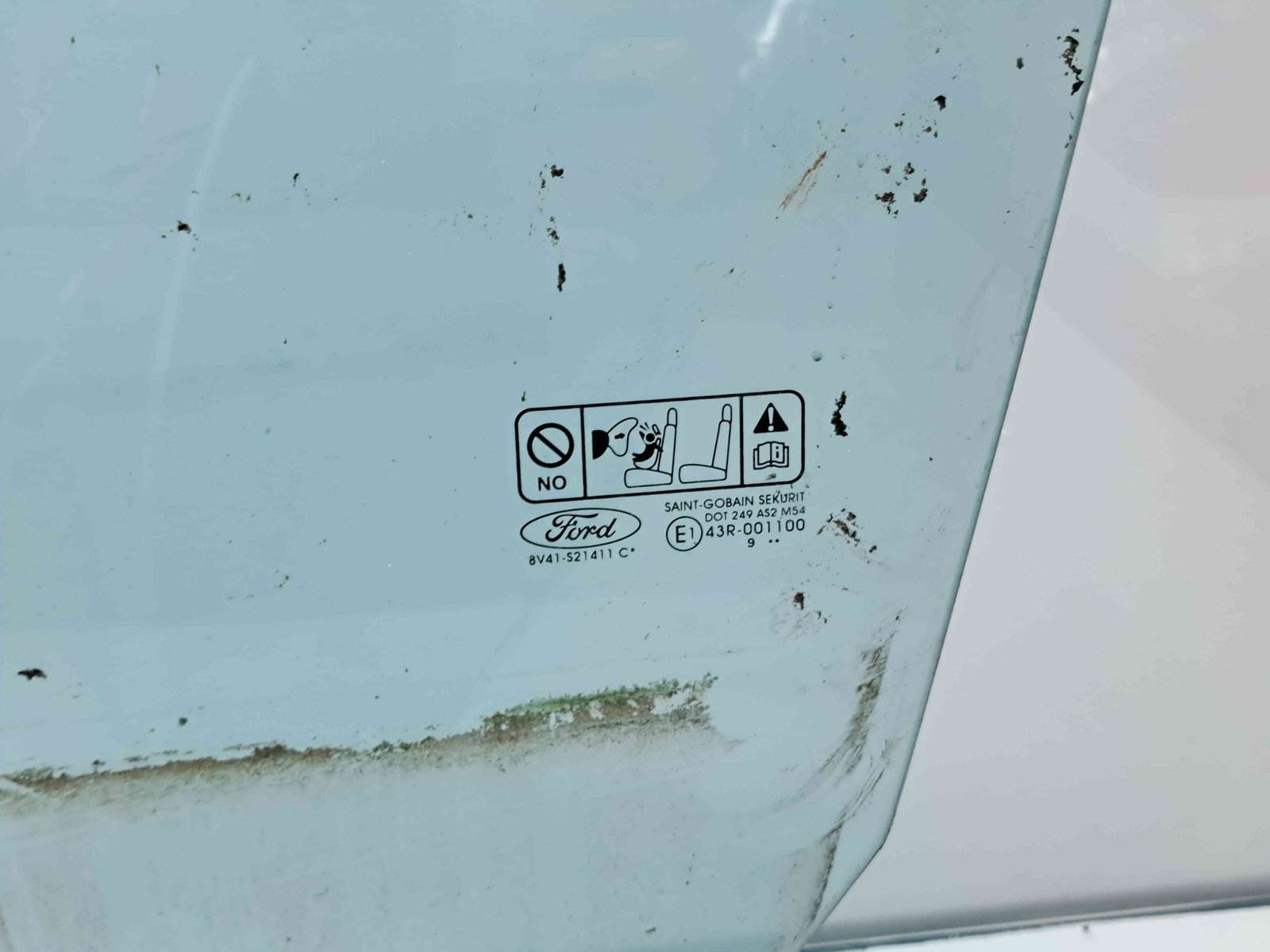 Geam usa stanga fata Ford Kuga I [Fabr 2008-2012] OEM - imagine 2