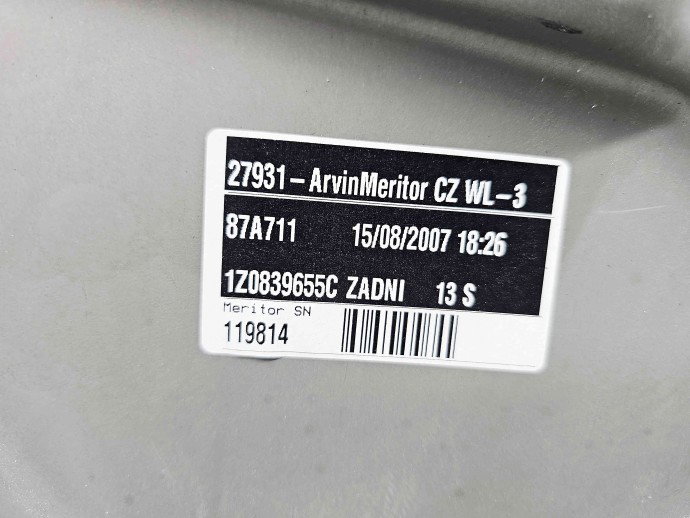 Macara electrica geam stanga spate Skoda Octavia 2 (1Z3) [Fabr 2004-2013] 1Z0839655C