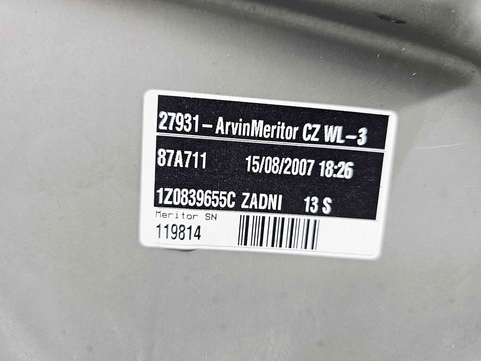 Macara electrica geam stanga spate Skoda Octavia 2 (1Z3) [Fabr 2004-2013] 1Z0839655C - imagine 3