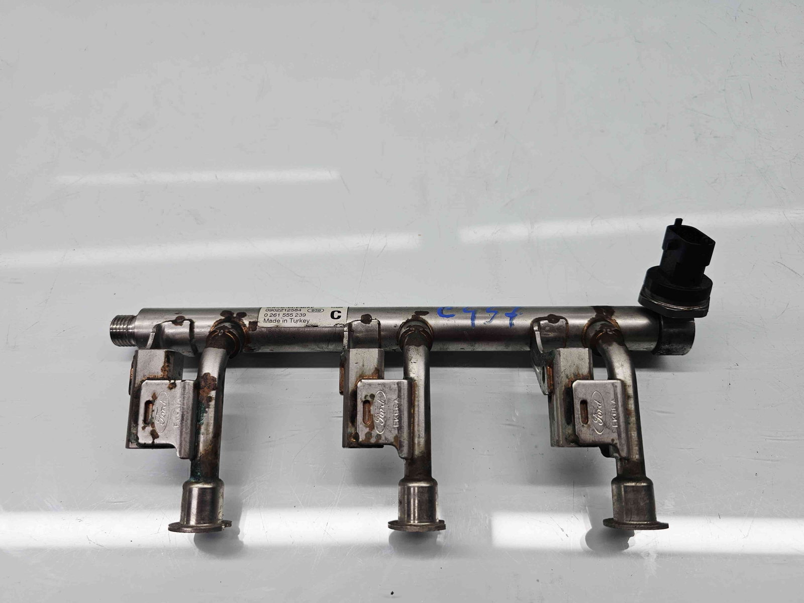 Rampa injectoare Ford B-Max [Fabr 2012-prezent] DM5G-9H487-AC 1.0 Benz M1DA 92KW / 125CP - imagine 1