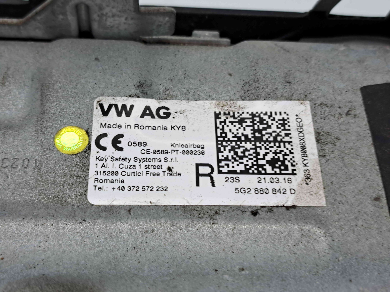 Airbag genunchi Skoda Octavia 3 Combi (5E5) [Fabr 2012-prezent] 5G2880842D - imagine 4