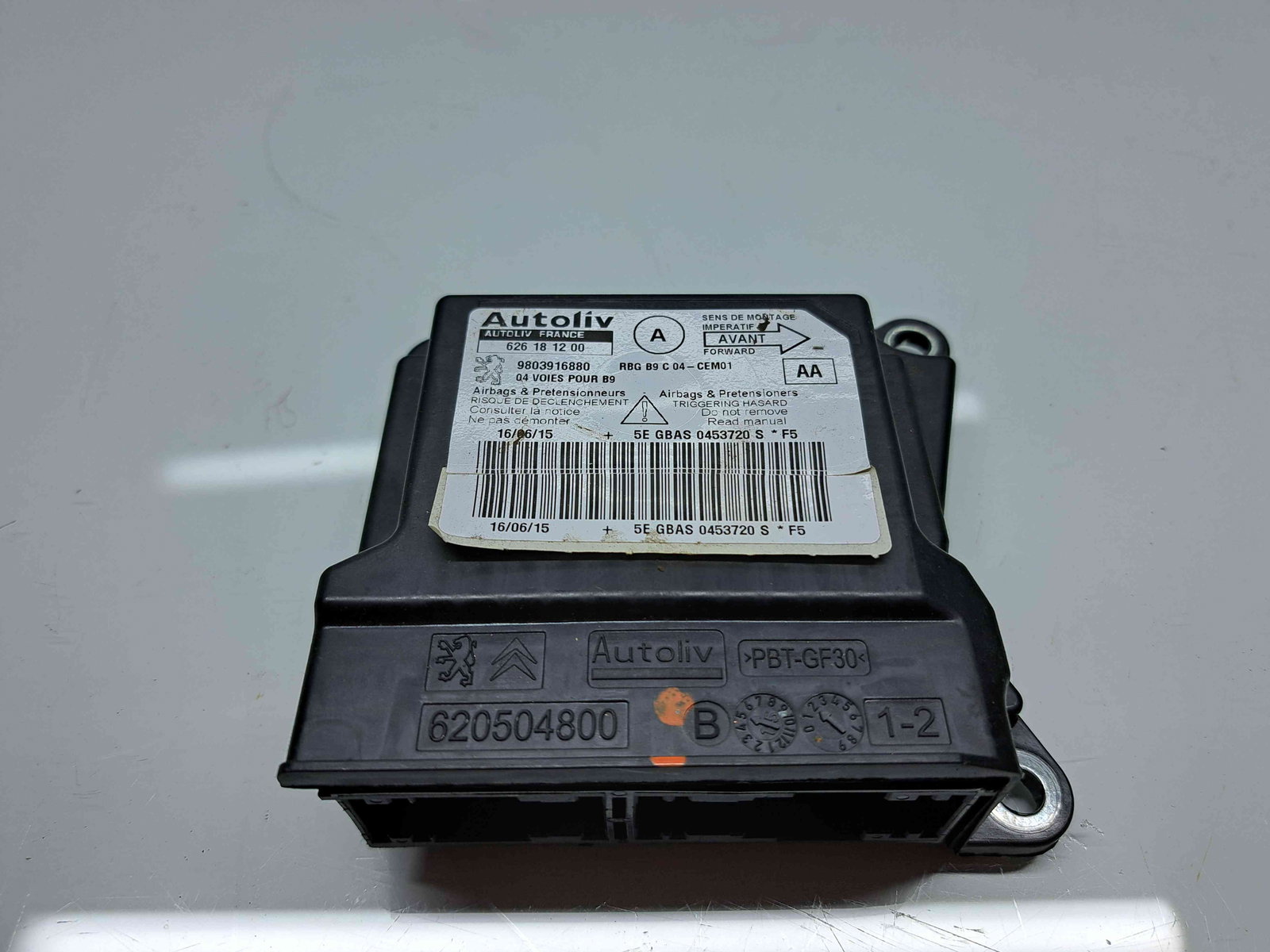 Calculator airbag Peugeot Partner (II) [Fabr 2008-2018] 9803916880 1.6 HDi DV6ETED 55KW / 75CP - imagine 1