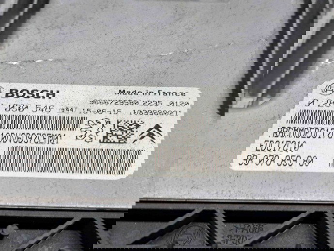 Calculator motor ECU Peugeot Partner (II) [Fabr 2008-2018] 9807885980 1.6 HDi DV6ETED 55KW / 75CP