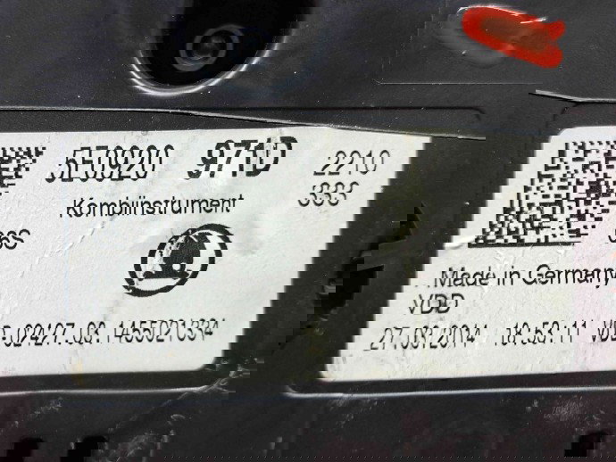  Ceas bord Skoda Octavia 3 Combi (5E5) [Fabr 2012-prezent] 5E0920971D