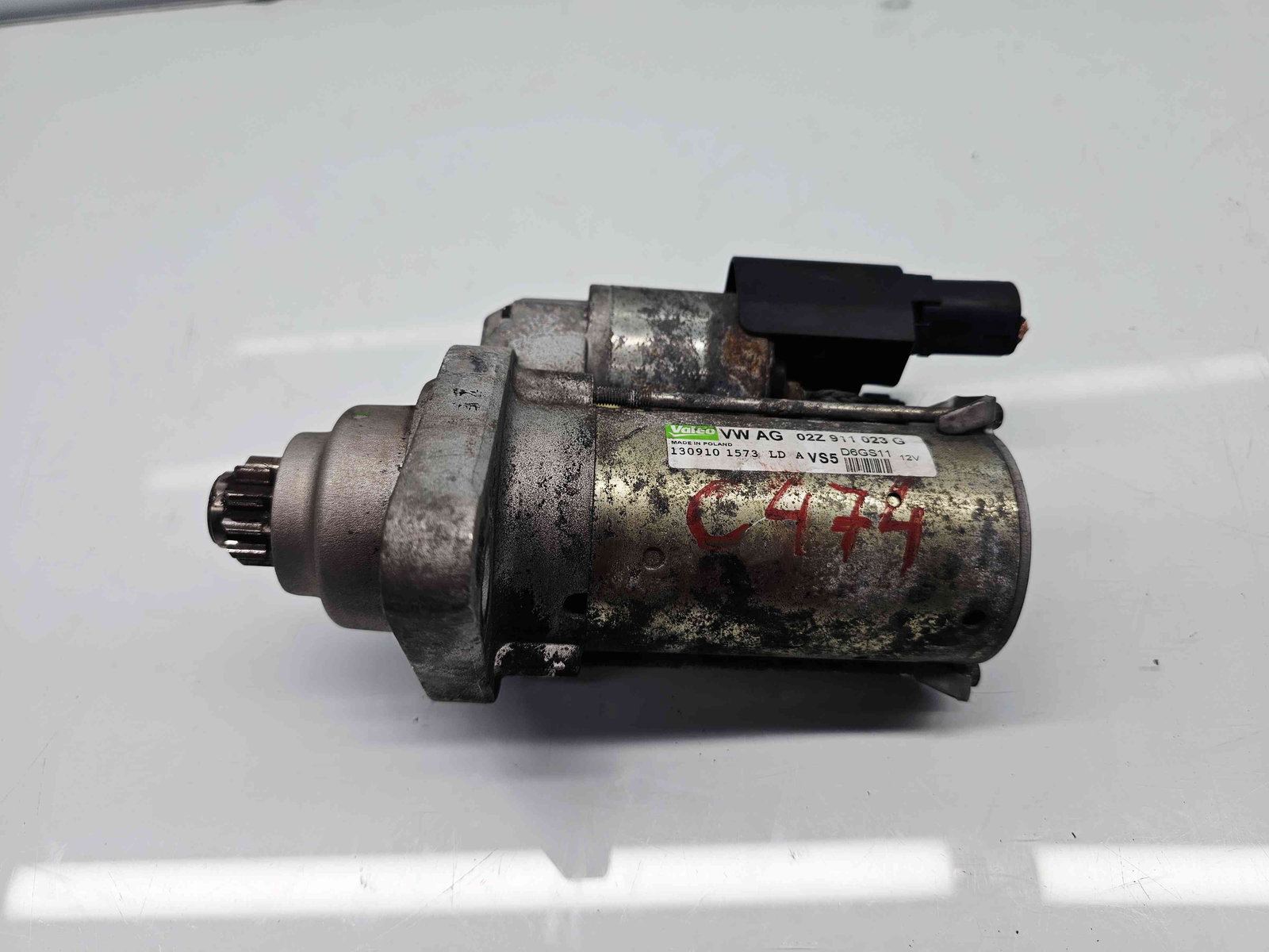 Electromotor 10 dinti Volkswagen Golf 6 (5K1) [Fabr 2009-2013] 02Z911023G 1.4 TSI CAXA90KW / 122CP - imagine 1