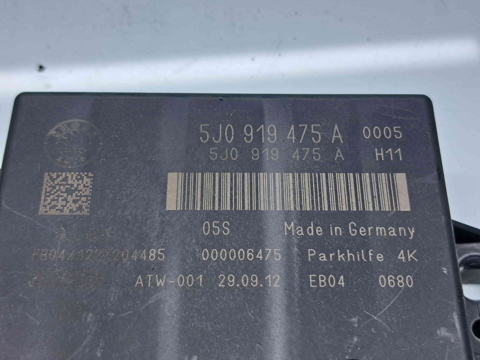 Modul senzori parcare Skoda Octavia 2 (1Z3) [Fabr 2004-2013] 5J0919475A - imagine 3