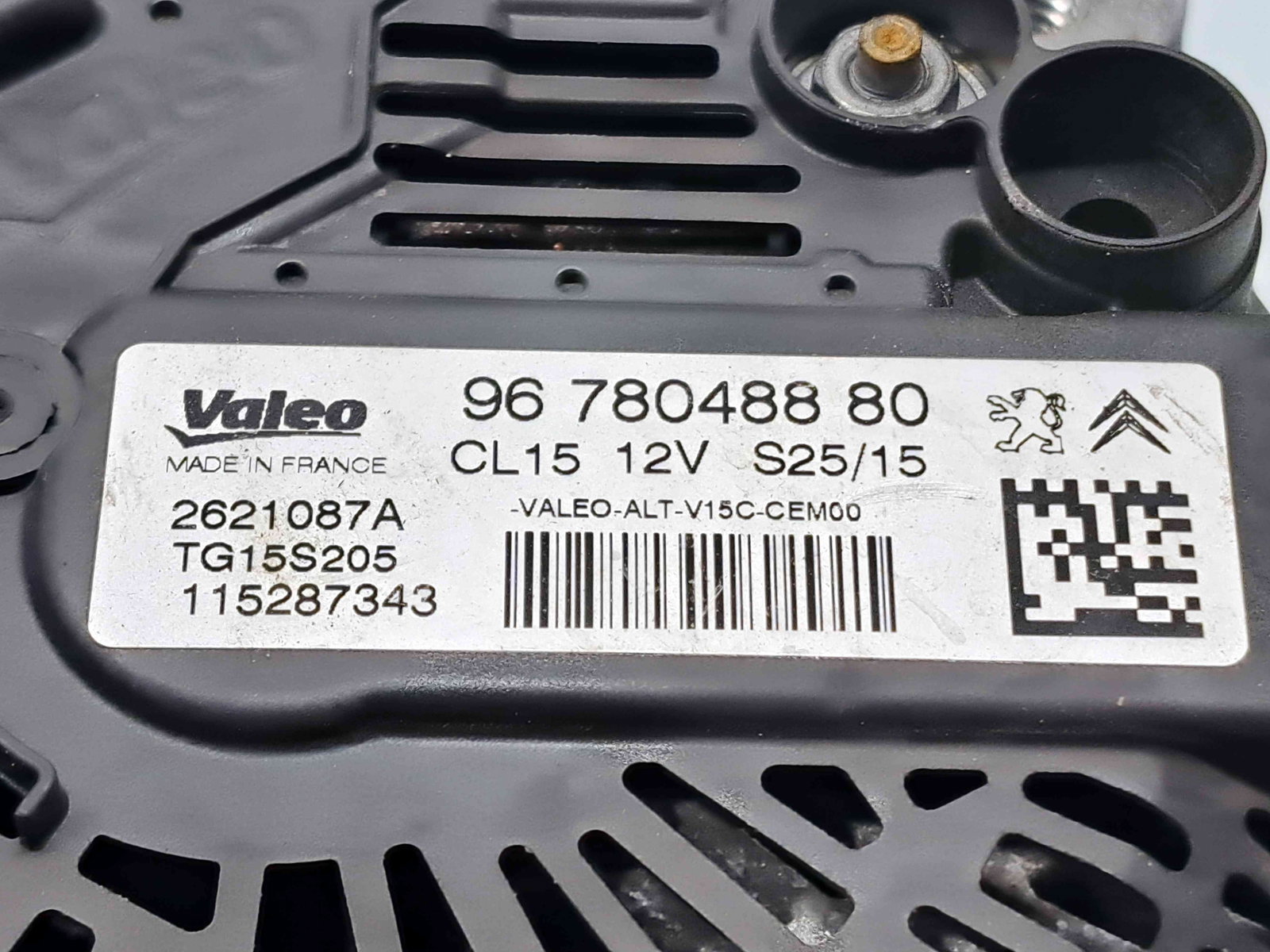 Alternator Peugeot Partner (II) [Fabr 2008-2018] 9678048880 1.6 HDi DV6ETED 55KW / 75CP - imagine 6