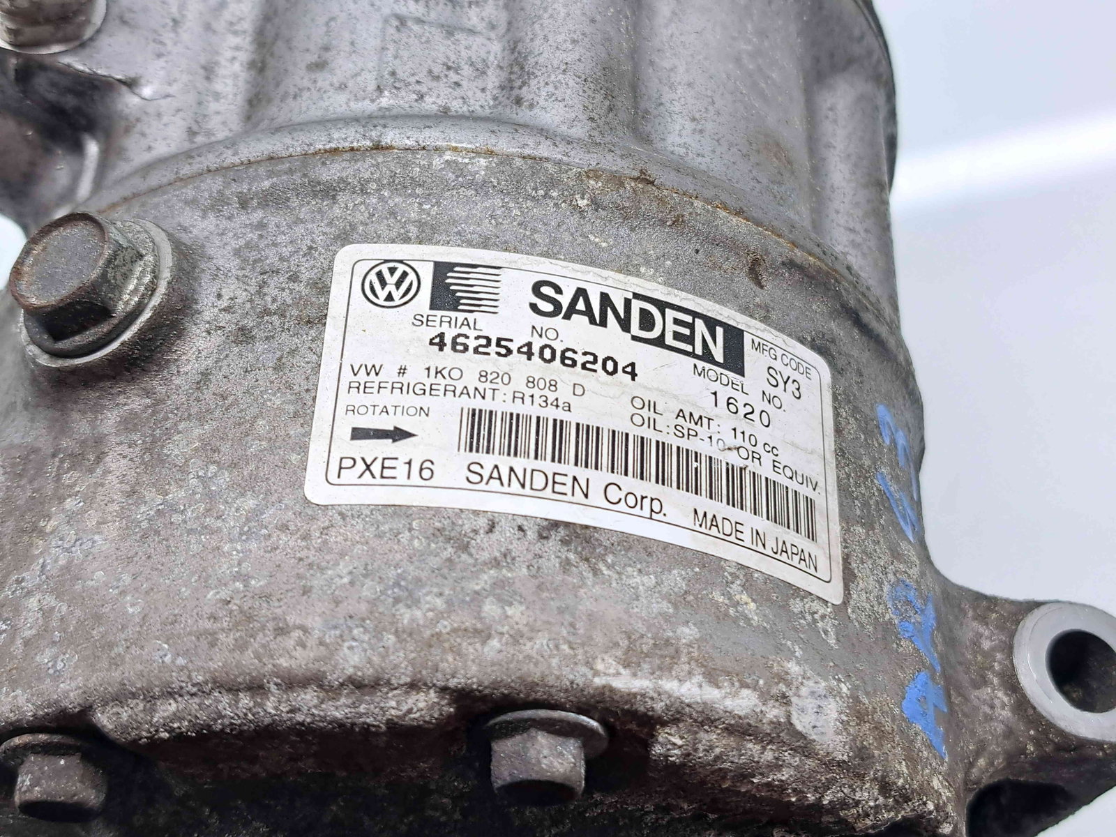 Compresor clima Skoda Superb II Combi (3T5) [Fabr 2009-2015] 1K0820808D 1.6 TDI CAYC 77KW / 105CP - imagine 3