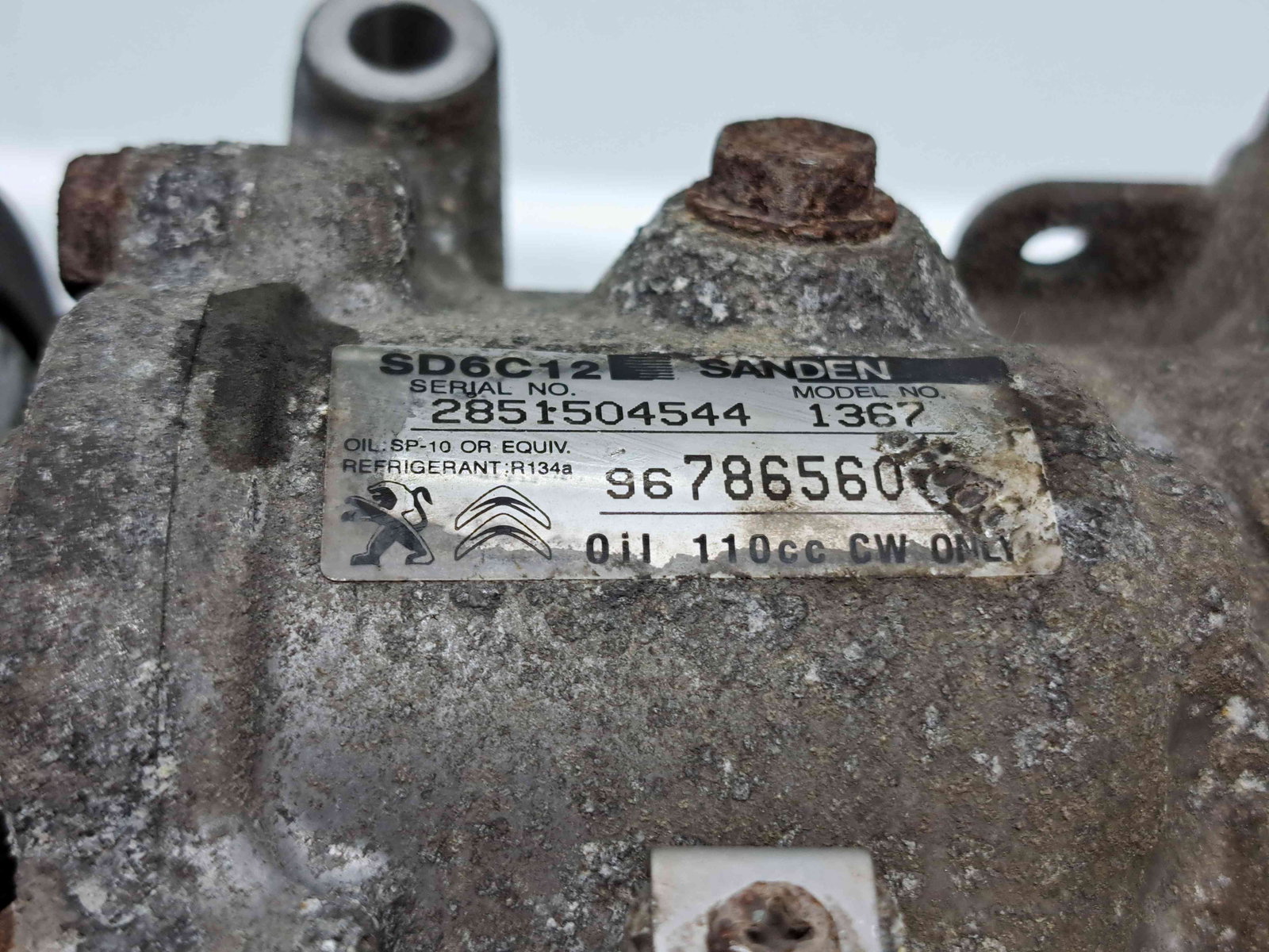 Compresor clima Peugeot Partner (II) [Fabr 2008-2018] 96786560 1.6 HDi DV6ETED 55KW / 75CP - imagine 6