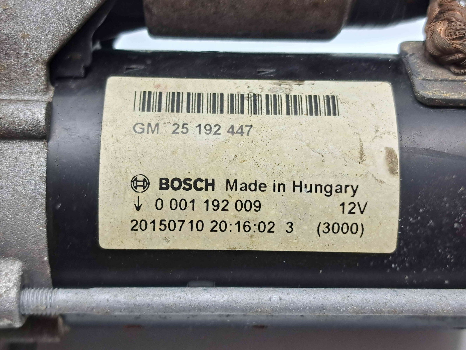 Electromotor 9 dinti Opel Corsa E [Fabr 2014-prezent] 25192447 1.4 Benz B14XEL66KW / 90CP - imagine 2