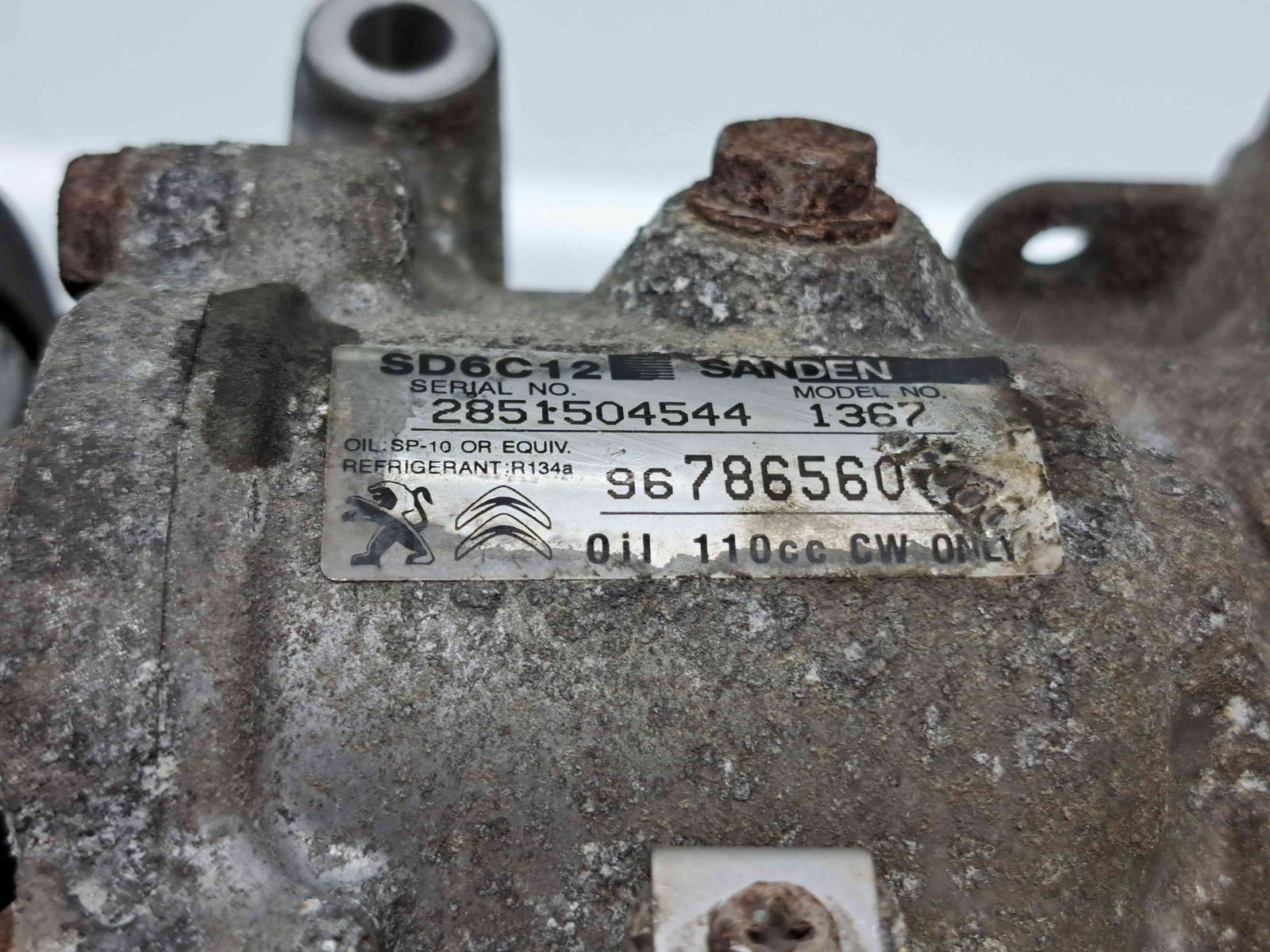 Compresor clima PEUGEOT 308 [Fabr 2007-2013] 96786560 1.6 HDi DV6ETED 55KW / 75CP - imagine 2