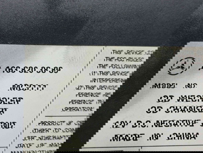  Magazie CD Mercedes Clasa ML (W163) [Fabr 1998-2005] A1638203889