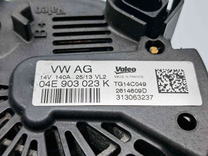 Alternator  AUDI A3 Sportback (8VS, 8VM) [Fabr 2013-prezent] 04E903023K 1.4 TSI CPTA 103KW / 140CP